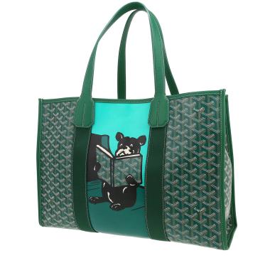 Shopping bag Goyard  Villette in tela Goyardine verde e pelle verde