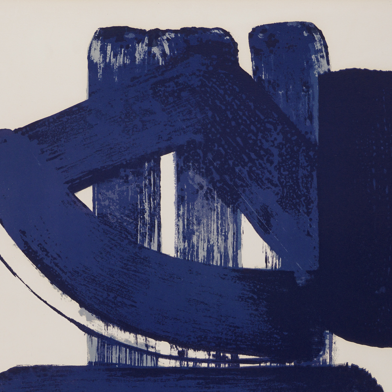 Pierre Soulages (1919-2022), Lithographie n°37 - 1974 - Detail D1