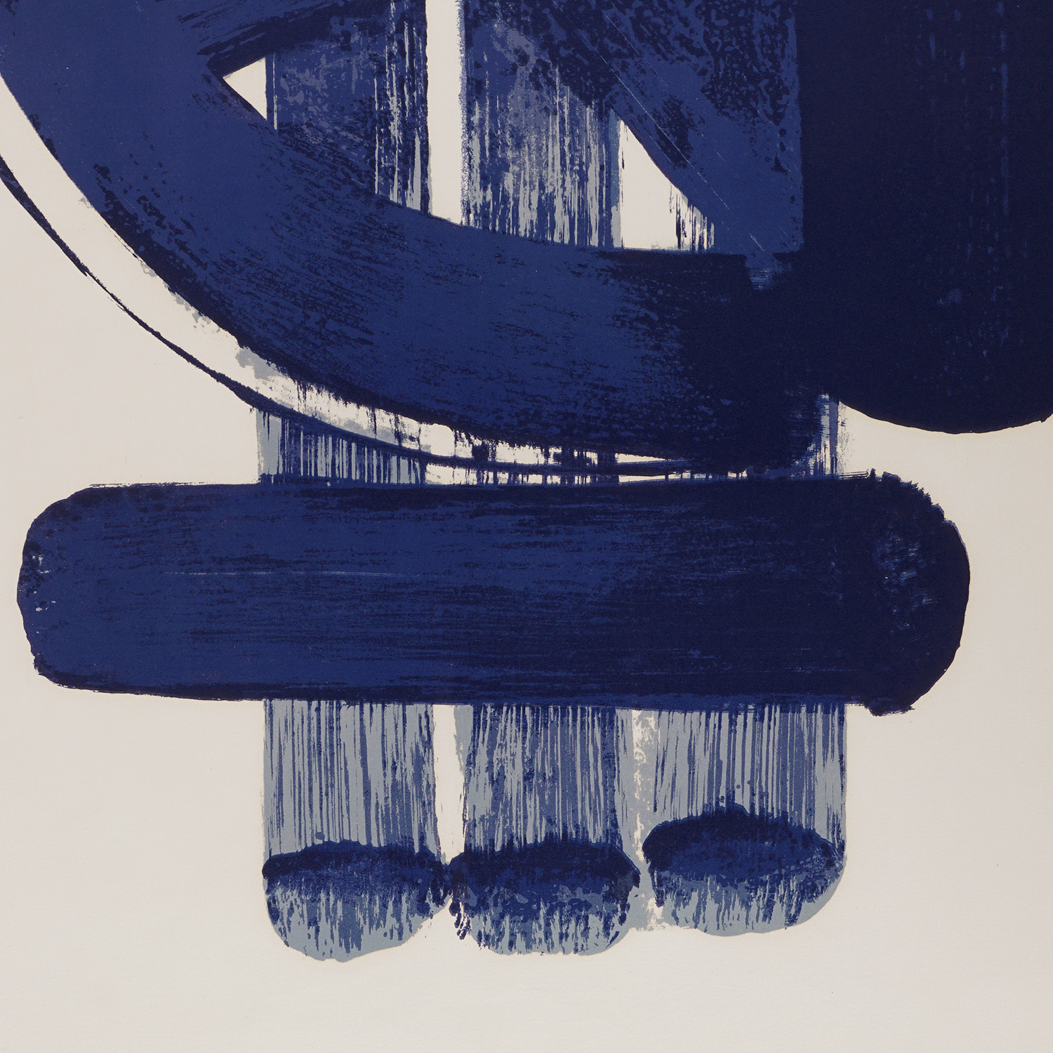Pierre Soulages (1919-2022), Lithographie n°37 - 1974 - Detail D2
