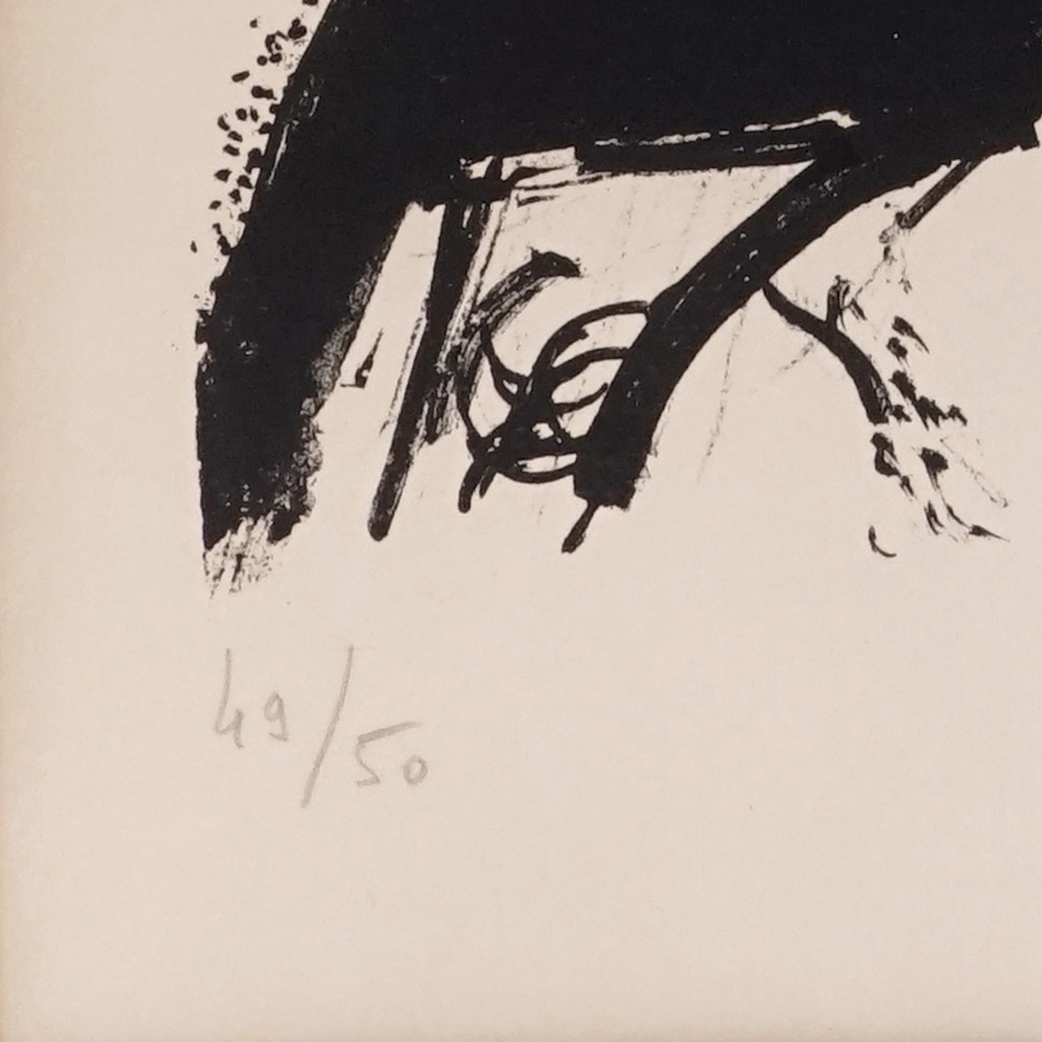 Marc Chagall (1887-1985), Le profil bleu - 1972 - Detail D3