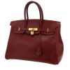 Bolso de mano Hermès  Birkin 35 cm en cuero Courchevel color burdeos - 00pp thumbnail