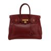 Bolso de mano Hermès  Birkin 35 cm en cuero Courchevel color burdeos - 360 thumbnail