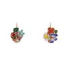 Dior Diorette earrings in yellow gold, enamel and diamond - 360 thumbnail