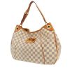 Borsa Louis Vuitton  Galliera in tela a scacchi azzurro e pelle naturale - 00pp thumbnail