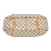 Louis Vuitton  Galliera handbag  in azur damier canvas  and natural leather - Detail D1 thumbnail