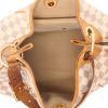 Louis Vuitton  Galliera handbag  in azur damier canvas  and natural leather - Detail D3 thumbnail