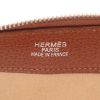 Bolsa de viaje Hermès  Paris-Bombay - Travel Bag en cuero Evergrain marrón - Detail D2 thumbnail