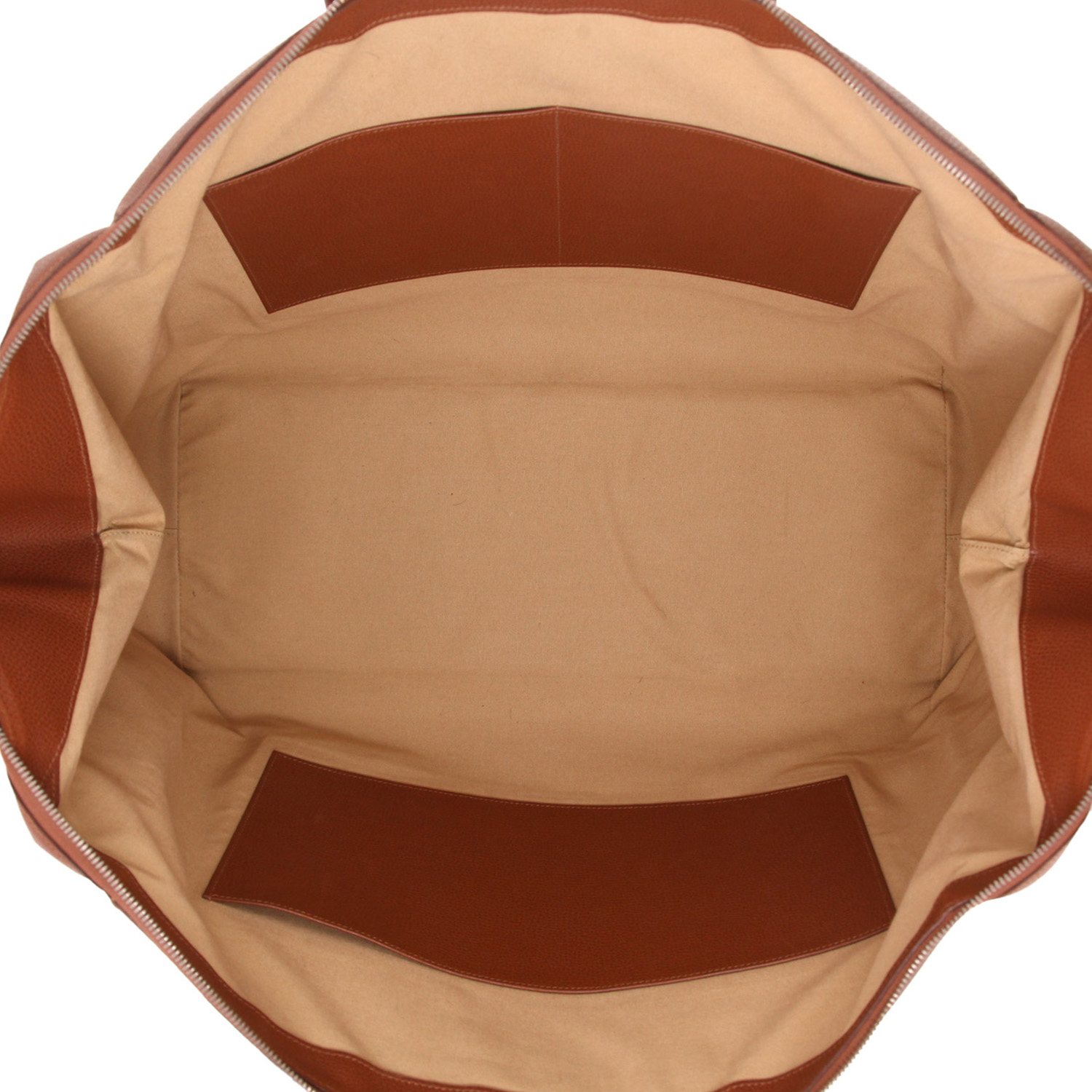 Hermès  Paris-Bombay - Travel Bag travel bag  in brown Evergrain leather - Detail D3