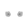 Paire de boucles d'oreilles Dior Rose Dior Bagatelle en or blanc et diamants - 00pp thumbnail