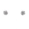 Paire de boucles d'oreilles Dior Rose Dior Bagatelle en or blanc et diamants - 360 thumbnail