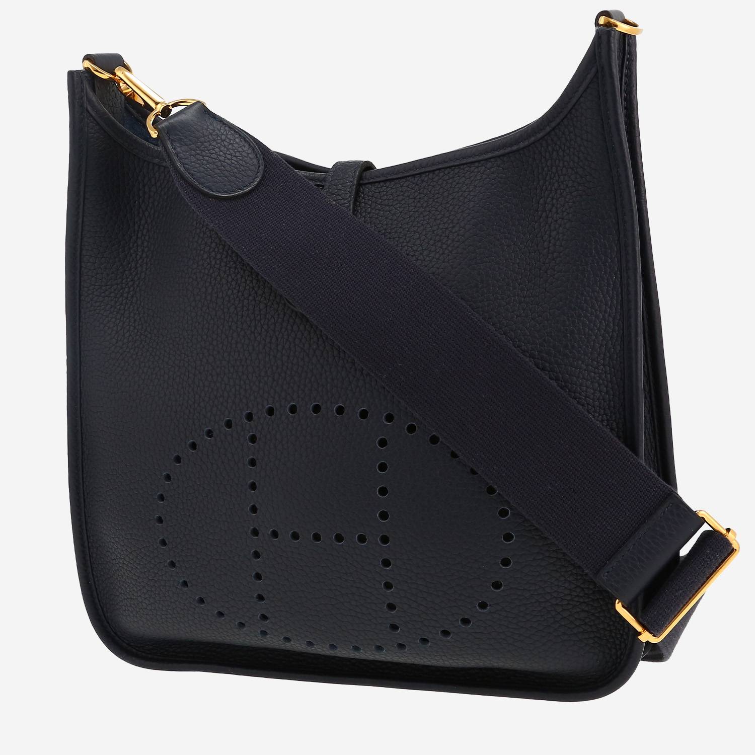 Hermès  Evelyne III shoulder bag  in Bleu Caban togo leather