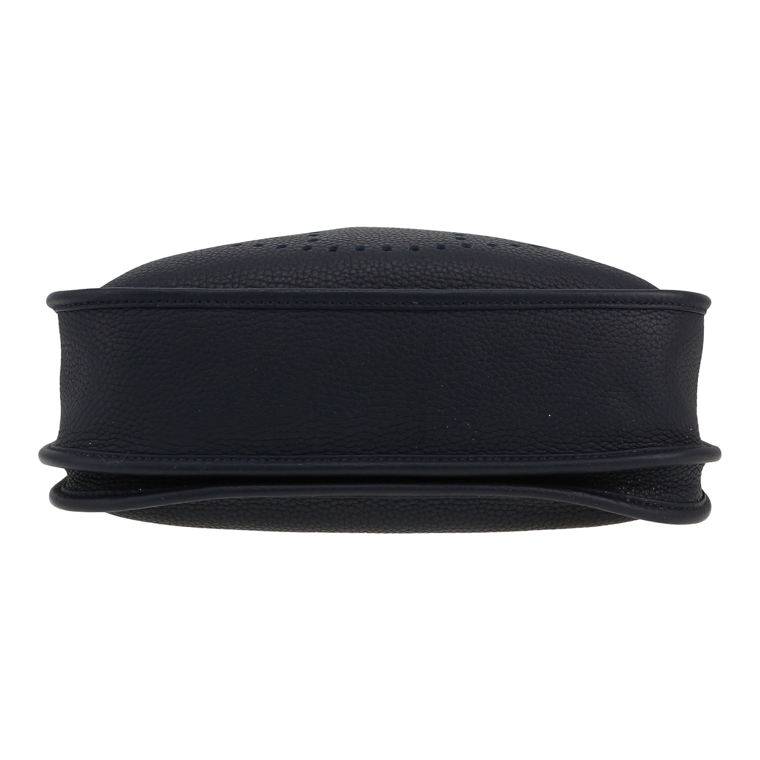 Sac bandoulière Hermès  Evelyne III en cuir togo Bleu Caban - Detail D1