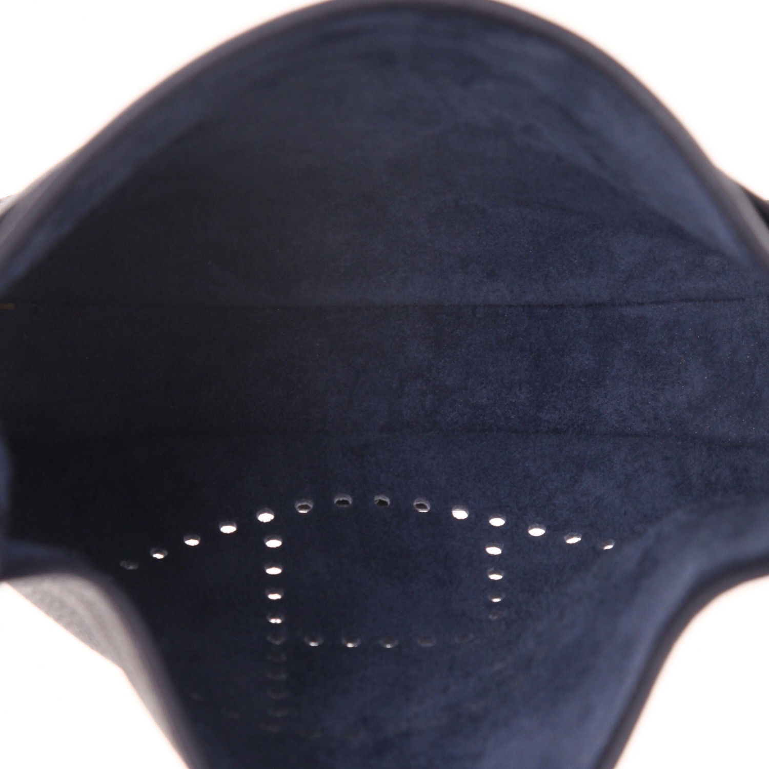 Bolso bandolera Hermès  Evelyne III en cuero togo Bleu Caban - Detail D3