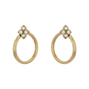 Orecchini a clip Cartier Inde Mystérieuse in oro giallo e diamanti