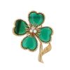 Broche-pendentif Van Cleef & Arpels  en or jaune, chrysoprase et diamants - 360 thumbnail