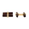 Van Cleef & Arpels  pair of cufflinks in 3 golds and ebony - 00pp thumbnail