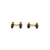 Van Cleef & Arpels  pair of cufflinks in 3 golds and ebony - 360 thumbnail