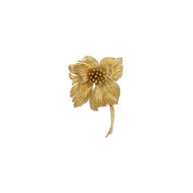 Broche época años 60 Van Cleef & Arpels  de oro amarillo