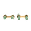 Paire de boutons de manchette Van Cleef & Arpels  en or jaune et quartz aventurine - 360 thumbnail