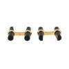 Van Cleef & Arpels   1990's pair of cufflinks in yellow gold, onyx and haematite - 360 thumbnail