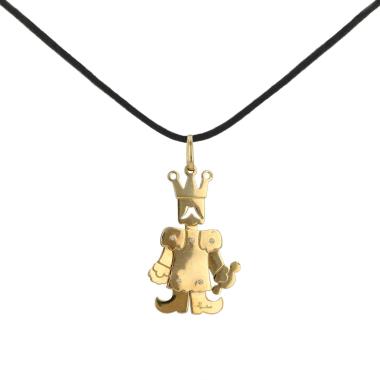 Pomellato Pantin Roi large model pendant in yellow gold