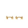 Hermès   1970's pair of cufflinks in yellow gold - 360 thumbnail