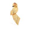 Broche época años 80 Boucheron de oro amarillo, coral y ónix - 360 thumbnail