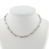 Half-articulated Boucheron  necklace in white gold and diamonds - 360 thumbnail