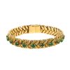 Mellerio  bracelet in yellow gold and emerald - 360 thumbnail