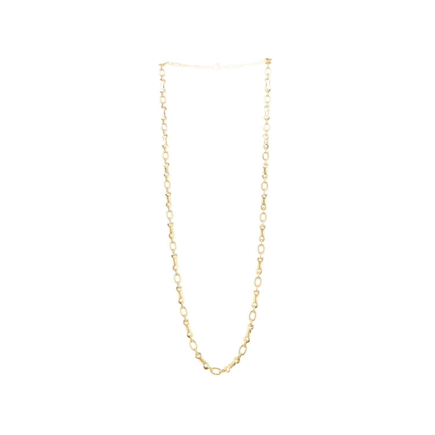 Fred  long necklace in yellow gold - Detail D3