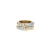 Bague Fred Isaure en or jaune, or blanc et diamants - 360 thumbnail