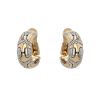 Bulgari  earrings in yellow gold and stainless steel - 00pp thumbnail