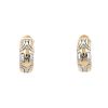 Bulgari  earrings in yellow gold and stainless steel - 360 thumbnail