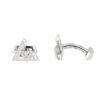 Louis Vuitton  pair of cufflinks in white gold and diamonds - 00pp thumbnail