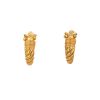 Paire de clips d'oreilles Zolotas  en or jaune 22 carats - 360 thumbnail