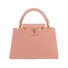 Bolso de mano Louis Vuitton  Capucines en cuero taurillon clémence rosa - 360 thumbnail