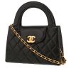 Bolso bandolera Chanel  Mini Shopping en cuero acolchado negro - 00pp thumbnail