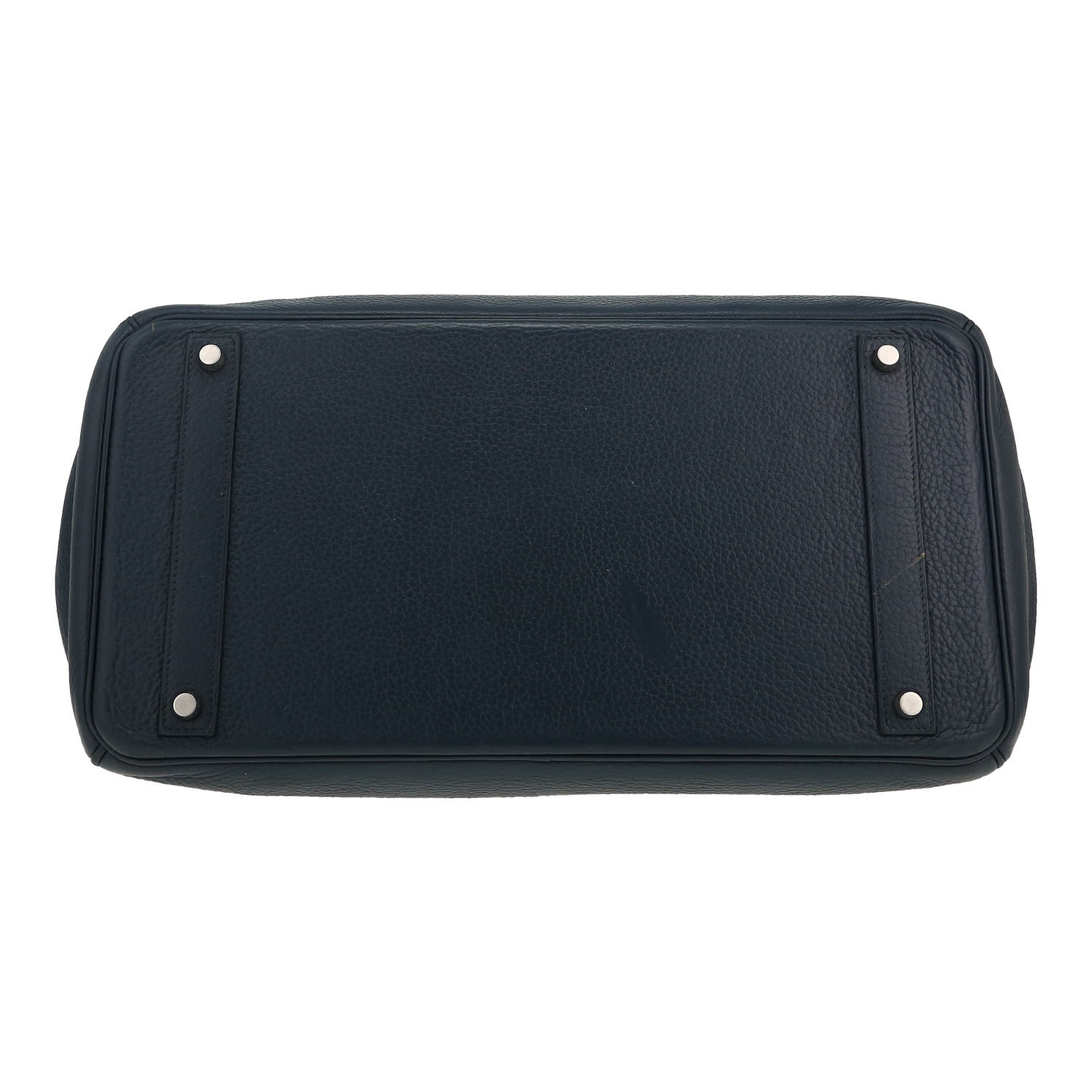 Borsa Hermès  Birkin 40 cm in pelle togo blu - Detail D1