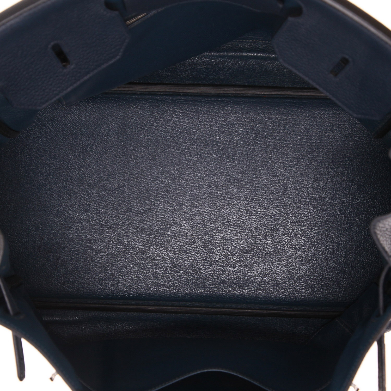 Hermès  Birkin 40 cm handbag  in blue togo leather - Detail D3