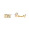 Bulgari  pair of cufflinks in yellow gold and white gold - 00pp thumbnail