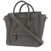 Celine  Luggage Nano shoulder bag  in grey grained leather - 00pp thumbnail