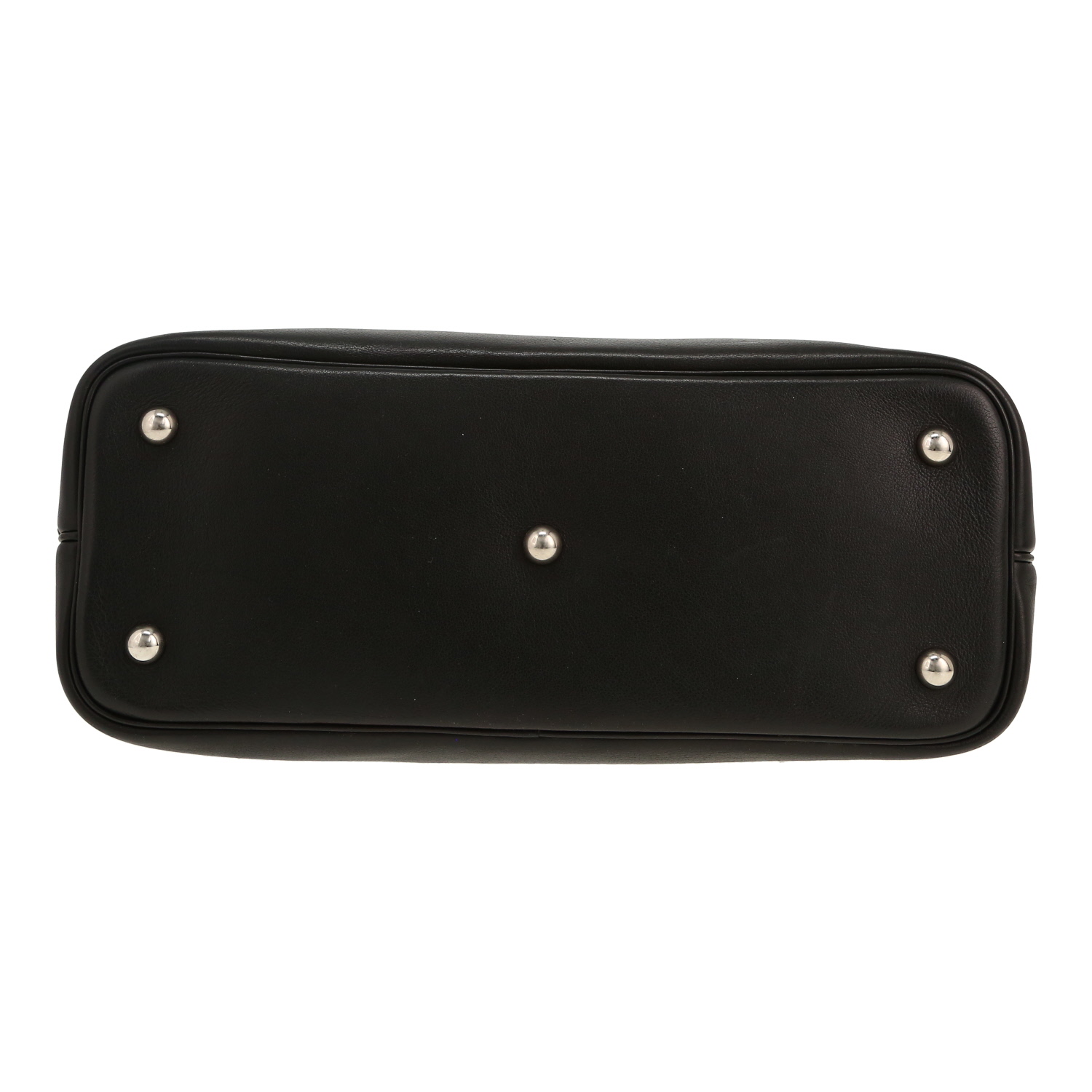 Hermès  Bolide 31 cm handbag  in black Swift leather - Detail D1