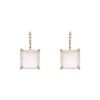 H. Stern Cobblestone earrings in yellow gold, pink quartz and diamonds - 00pp thumbnail