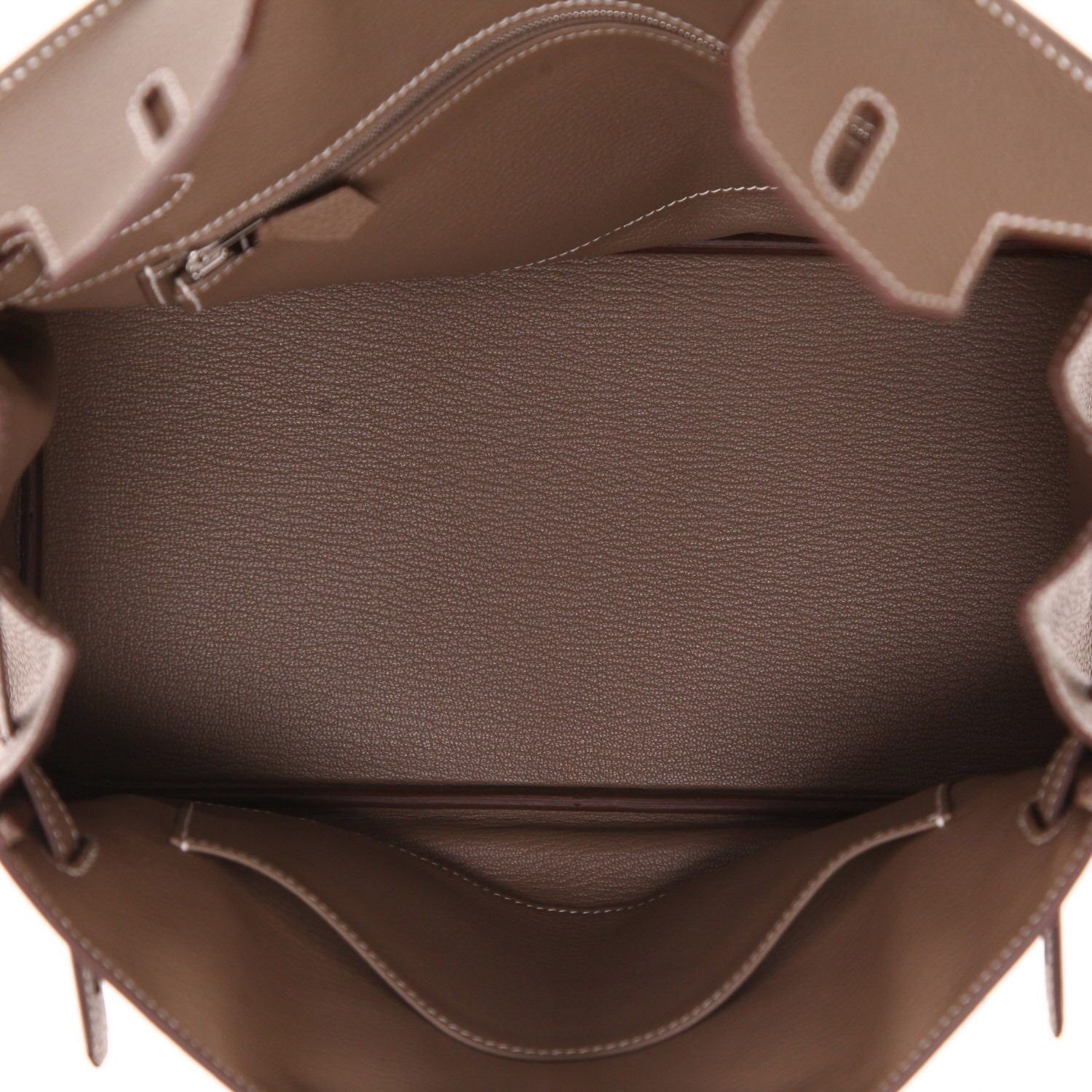 Borsa Hermès  Birkin 30 cm in pelle togo etoupe - Detail D3