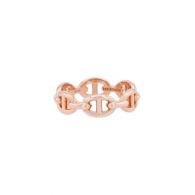 Bague Hermès Chaîne d'Ancre en or rose