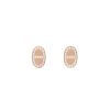 Paire de boucles d'oreilles Hermès Chaine d'Ancre Contour en or rose et diamants - 00pp thumbnail