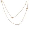 Hermès Farandole long necklace in pink gold - 00pp thumbnail