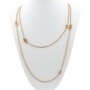 Hermès Farandole long necklace in pink gold - 360 thumbnail