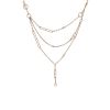 Hermès Chaine d'Ancre Chaos necklace in pink gold and diamonds - 00pp thumbnail