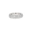 Bague bandeau Pomellato  en or blanc et diamants - 360 thumbnail